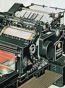 Buchdruckmaschine Zylinder